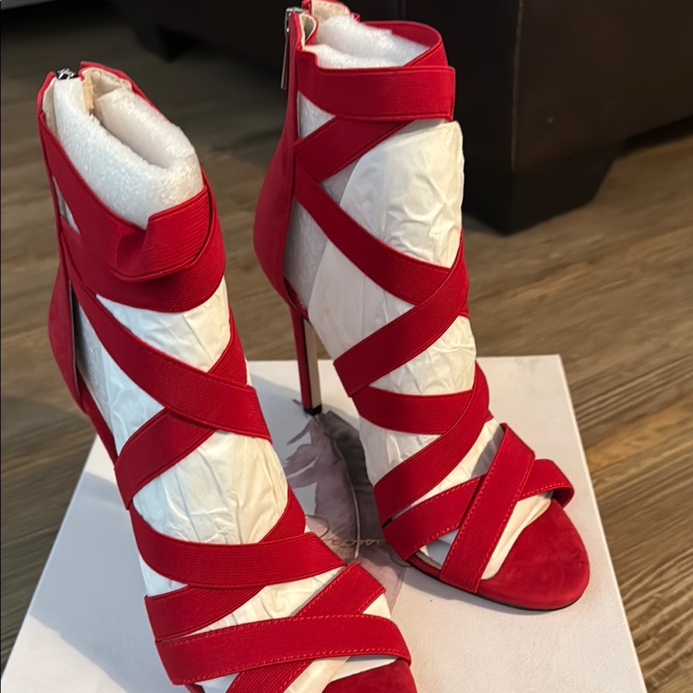 Jessica Simpson Red High Heel Sandals